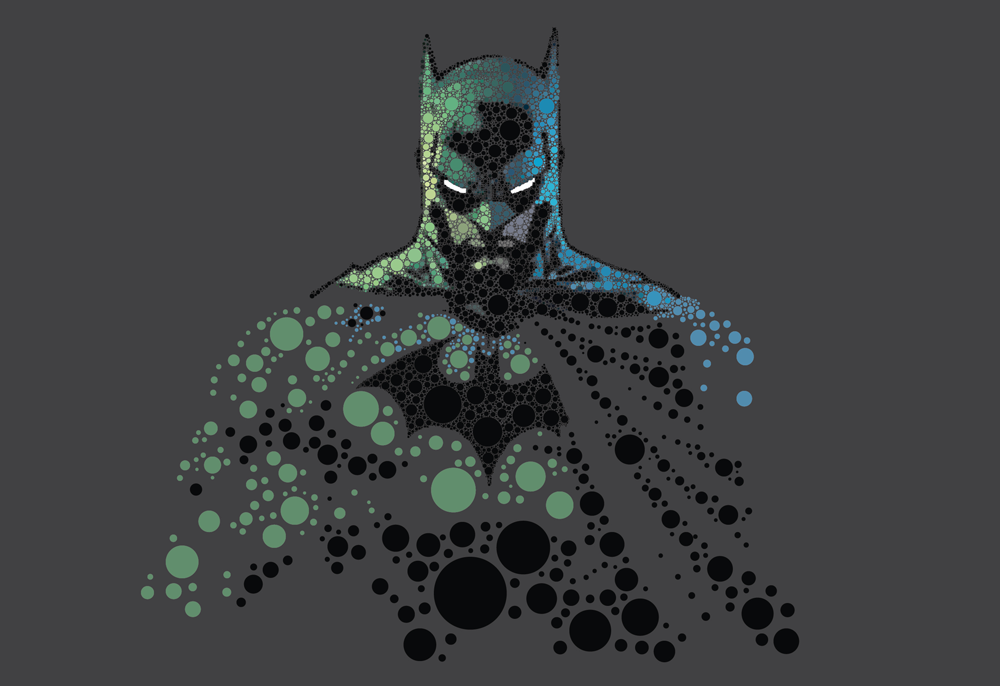 Batman dot art 